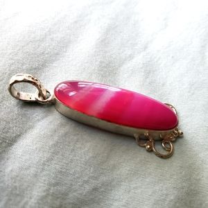 Pink Agate Pendant